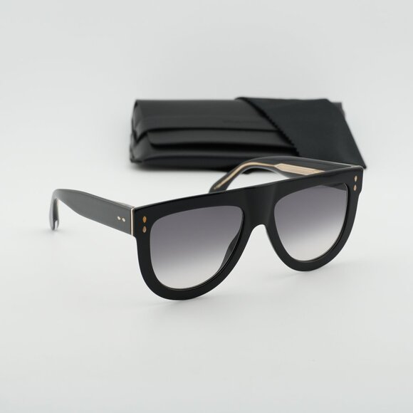 Isabel Marant IM 0075/S 0807 9O Aviator Sunglasses - Black/Grey main image 10